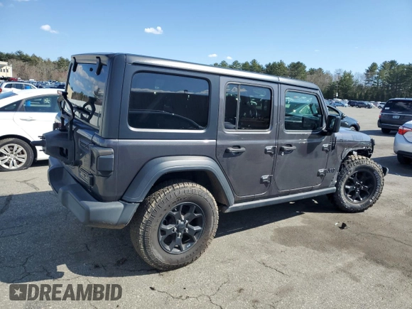 2020 Jeep Wrangler Unlimited Sport S z VIN 1C4HJXDG8LW242701, wystawiony jako Copart lot #50560505 z przebiegiem 73 206 mil mil oraz Szkoda całkowita • Salvage title. Historia ofert i sprzedaży dostępna na DreamBid. Obrazek 3.