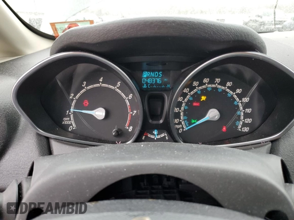 2018 Ford Fiesta SE with VIN 3FADP4EJ9JM123063, listed as a Copart auction lot 46088195 with 48,376 mi miles and Salvage Title. Bid and sale history available at carsss.com. Image 9.