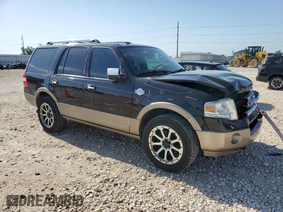 2014 Ford Expedition King Ranch z VIN 1FMJU1J50EEF14834, wystawiony jako Copart lot #56330715 z przebiegiem 159 420 mil mil oraz Szkoda całkowita • Salvage title. Historia ofert i sprzedaży dostępna na DreamBid. Obrazek 4.