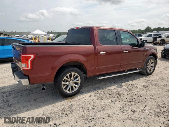 2015 Ford F-150 XL with VIN 1FTEW1CP4FKD76832, listed as a Copart auction lot 57607715 with 183,177 mi miles and Salvage title. Bid and sale history available at DreamBid. Image 3.