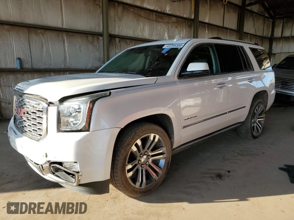 2018 GMC Yukon Denali with VIN 1GKS1CKJ4JR352531, listed as a Copart auction lot 43398305 with 73,781 mi miles and Salvage Title. Bid and sale history available at carsss.com. Image 1.