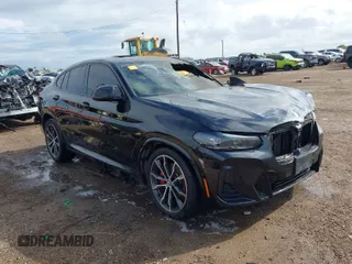 2024 BMW X4 M40i with VIN 5UX43DT03R9V02312, listed as a IAAI auction lot 41042724 with 1 mi miles. Bid and sale history available at carsss.com. Image 1.