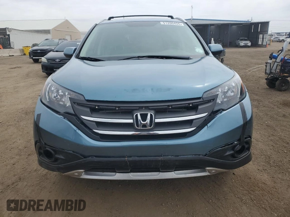 2014 Honda CR-V EX-L with VIN 5J6RM4H72EL009383, listed as a Copart auction lot 51200455 with 56,284 mi miles and Salvage Title. Bid and sale history available at carsss.com. Image 5.