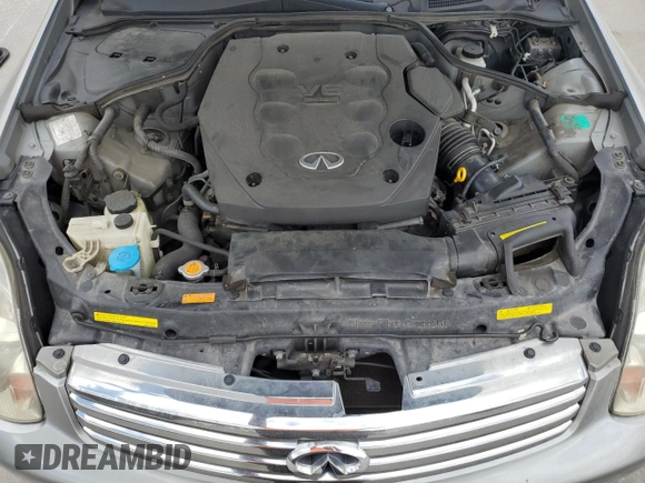 2004 Infiniti G35 w/Leather with VIN JNKCV51E64M612917, listed as a Copart auction lot 53090925 with 85,284 mi miles and Salvage Title. Bid and sale history available at DreamBid. Image 11.