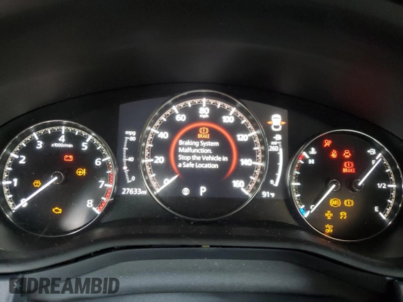 2023 Mazda CX-30 S Premium z VIN 3MVDMBDM9PM558451, wystawiony jako Copart lot #53997465 z przebiegiem 27 633 mil mil oraz Nie do naprawy • Non repairable. Historia ofert i sprzedaży dostępna na DreamBid. Obrazek 9.