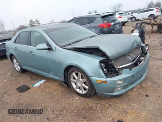 2005 Cadillac STS with VIN 1G6DW677050157415, listed as a IAAI auction lot 41504569 with Not Provided miles. Bid and sale history available at carsss.com. Image 1.