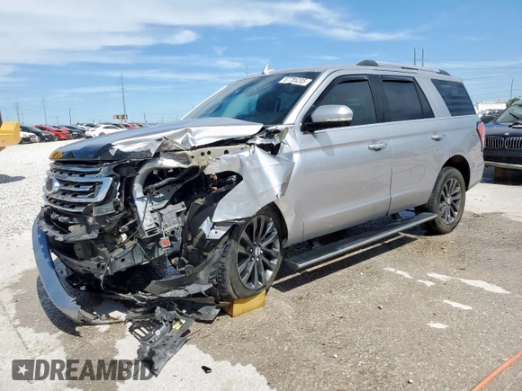 2021 Ford Expedition Limited with VIN 1FMJU1KT5MEA08847, listed as a Copart auction lot 57786205 with 104,685 mi miles and Salvage title. Bid and sale history available at DreamBid. Image 1.