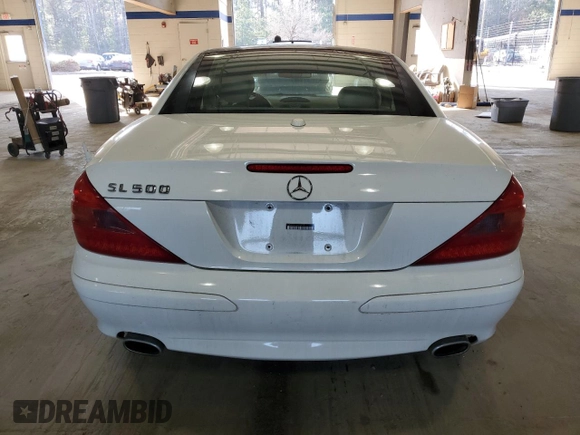 2006 Mercedes-Benz SL 500 with VIN WDBSK75F06F115114, listed as a Copart auction lot 42569065 with 60,360 mi miles and Salvage title. Bid and sale history available at DreamBid. Image 6.