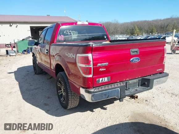 2014 Ford F-150 XL with VIN 1FTFW1EF7EFA32296, listed as a IAAI auction lot 41986227 with 206,050 mi miles. Bid and sale history available at carsss.com. Image 3.