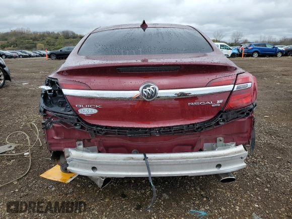 2017 Buick Regal with VIN 2G4GM5EXXH9123615, listed as a Copart auction lot 78610824 with 56,886 mi miles and Salvage Title. Bid and sale history available at carsss.com. Image 6.