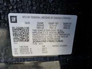 2021 Chevrolet Equinox Premier z VIN 2GNAXNEV9M6152641, wystawiony jako Copart lot #50683405 z przebiegiem 25 771 mil mil oraz Szkoda całkowita • Salvage title. Historia ofert i sprzedaży dostępna na DreamBid. Obrazek 13.