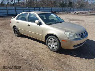 2008 Kia Optima LX with VIN KNAGE123985270711, listed as a IAAI auction lot 41659584 with 187,964 mi miles. Bid and sale history available at carsss.com. Image 1.