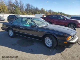 1987 BMW 6 Series 635CSi with VIN WBAEC8406H3265891, listed as a Copart auction lot 76652134 with 105,663 mi miles and Clean Title. Bid and sale history available at carsss.com. Image 4.