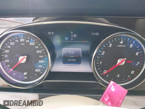 2018 Mercedes-Benz E-Class E 400 with VIN WDD1J6FB4JF054970, listed as a IAAI auction lot 41909770 with 69,700 mi miles. Bid and sale history available at carsss.com. Image 7.