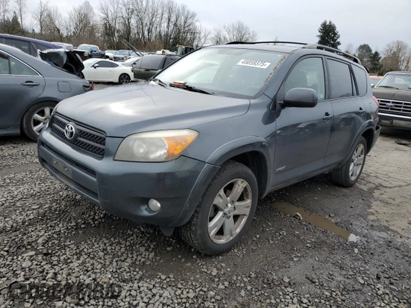 2007 Toyota RAV4 Sport with VIN JTMBD32V275120287, listed as a Copart auction lot 45059375 with 192,667 mi miles and Salvage Title. Bid and sale history available at carsss.com. Image 1.