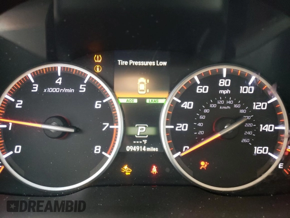 2017 Acura ILX w/Premium/A-SPEC Pkg with VIN 19UDE2F85HA008341, listed as a Copart auction lot 43124825 with 94,914 mi miles and Salvage Title. Bid and sale history available at carsss.com. Image 9.