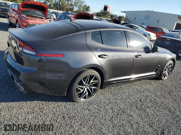 2022 Kia Stinger GT-Line with VIN KNAE35LD0N6114767, listed as a Copart auction lot 81482714 with Not Provided miles and Salvage Title. Bid and sale history available at DreamBid. Image 3.