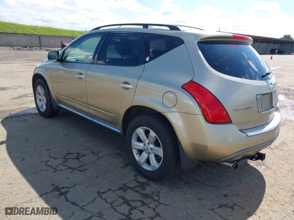 2007 Nissan Murano S with VIN JN8AZ08W47W665126, listed as a IAAI auction lot 41831533 with 160,033 mi miles. Bid and sale history available at carsss.com. Image 3.