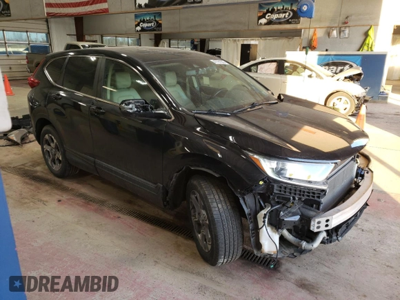 2017 Honda CR-V EX-L with VIN 2HKRW2H82HH608385, listed as a Copart auction lot 47791305 with 83,417 mi miles and Salvage Title. Bid and sale history available at DreamBid. Image 4.