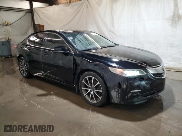 2017 Acura TLX V6 w/Technology Pkg with VIN 19UUB3F59HA000800, listed as a Copart auction lot 46326765 with 155,222 mi miles and Salvage Title. Bid and sale history available at carsss.com. Image 4.