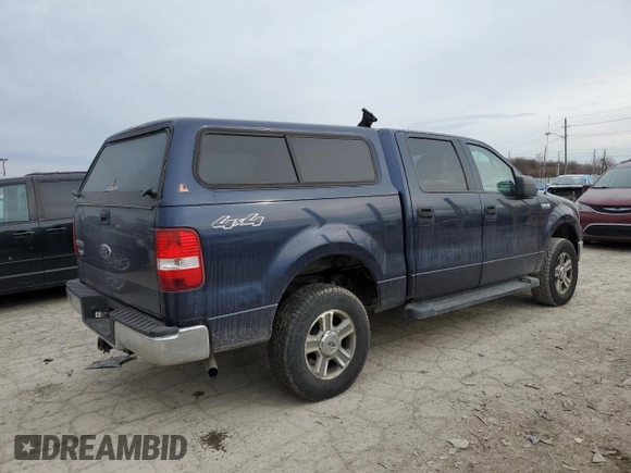 2005 Ford F-150 XLT with VIN 1FTPW14575FB50779, listed as a Copart auction lot 47545025 with 158,779 mi miles and Clean Title. Bid and sale history available at carsss.com. Image 3.