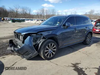 2023 Volvo XC90 Core with VIN YV4L12PV4P1955683, listed as a Copart auction lot 45292395 with 38,749 mi miles and Salvage Title. Bid and sale history available at carsss.com. Image 1.