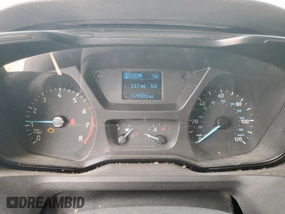 2015 Ford Transit Cargo with VIN 1FTNR2CG0FKA71695, listed as a Copart auction lot 57117985 with 149,901 mi miles and Salvage title. Bid and sale history available at DreamBid. Image 9.