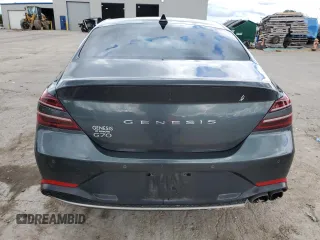 2022 Genesis G70 2.0T with VIN KMTG34TAXNU086582, listed as a Copart auction lot 55754305 with 69,711 mi miles and Salvage title. Bid and sale history available at DreamBid. Image 6.