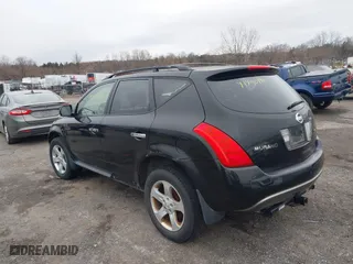 2005 Nissan Murano SL with VIN JN8AZ08W75W427381, listed as a IAAI auction lot 41490140 with 1 mi miles. Bid and sale history available at carsss.com. Image 3.