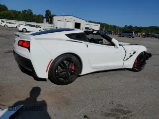 2019 Chevrolet Corvette Z51 1LT with VIN 1G1YH2D79K5123924, listed as a Copart auction lot 54783395 with Not provided miles and Salvage title. Bid and sale history available at DreamBid. Image 3.