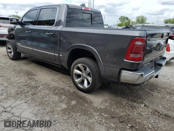 2020 Ram 1500 Limited with VIN 1C6SRFHT0LN104647, listed as a Copart auction lot 69088784 with 37,119 mi miles and Salvage title. Bid and sale history available at DreamBid. Image 2.