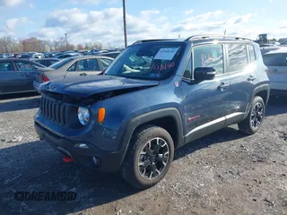 2023 Jeep Renegade Trailhawk with VIN ZACNJDC13PPP74002, listed as a IAAI auction lot 41968140 with 6,848 mi miles and . Bid and sale history available at DreamBid. Image 17.