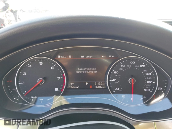 2016 Audi A6 2.0T Premium with VIN WAUCFAFC5GN186258, listed as a IAAI auction lot 41225603 with 83,817 mi miles. Bid and sale history available at carsss.com. Image 7.