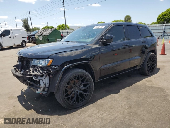 2017 Jeep Grand Cherokee Altitude with VIN 1C4RJEAG3HC952451, listed as a Copart auction lot 55658735 with 92,286 mi miles and Salvage title. Bid and sale history available at DreamBid. Image 1.