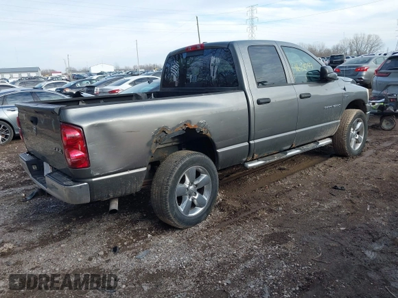 2007 Dodge 1500 Laramie with VIN 1D7HU18237S202967, listed as a IAAI auction lot 41628793 with 252,145 mi miles. Bid and sale history available at carsss.com. Image 4.