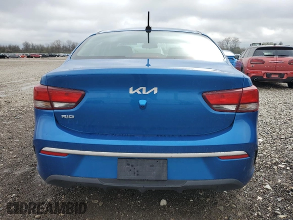 2022 Kia Rio S with VIN 3KPA24AD5NE431360, listed as a Copart auction lot 52287245 with 81,019 mi miles and Salvage Title. Bid and sale history available at carsss.com. Image 6.