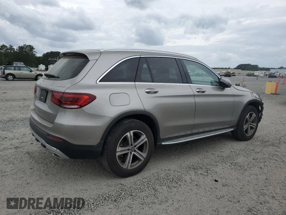 2021 Mercedes-Benz GLC with VIN W1N0G8EB1MV298807, listed as a Copart auction lot 51919905 with 45,589 mi miles and Salvage Title. Bid and sale history available at carsss.com. Image 3.
