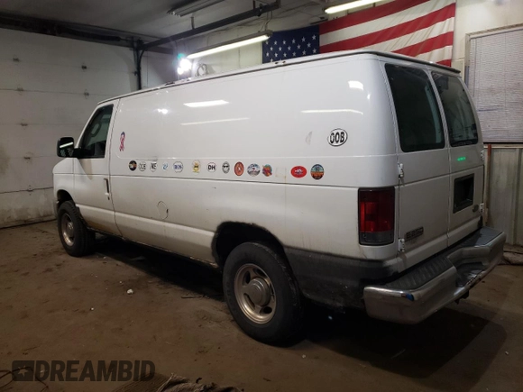 2008 Ford Econoline Cargo Commercial with VIN 1FTNE24L18DB24998, listed as a Copart auction lot 85387244 with 484,220 mi miles and Clean Title. Bid and sale history available at DreamBid. Image 2.