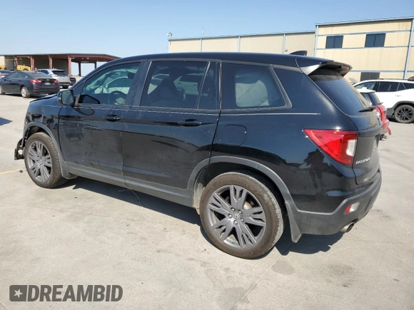 2019 Honda Passport EX-L with VIN 5FNYF7H55KB007265, listed as a Copart auction lot 75749484 with 53,408 mi miles and Salvage Title. Bid and sale history available at carsss.com. Image 2.