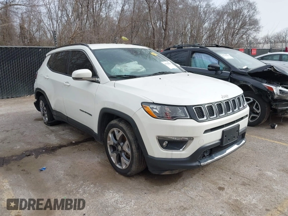 2021 Jeep Compass Limited with VIN 3C4NJCCB2MT528293, listed as a IAAI auction lot 41738444 with 111,848 mi miles. Bid and sale history available at carsss.com. Image 1.