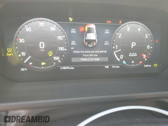 2024 Land Rover Defender S with VIN SALEJ7EU2R2272955, listed as a Copart auction lot 66796994 with 9,079 mi miles and Salvage title. Bid and sale history available at DreamBid. Image 9.