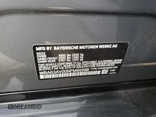 2022 BMW 4 Series 430i с VIN WBA63AV00NFM69588, выставлен на аукционе Copart как лот 50720105 с пробегом 22 047 миль миль и Списание • Salvage title. История ставок и продаж доступна на DreamBid. Изображение 16.