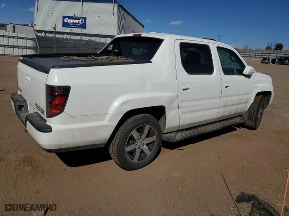 2014 Honda Ridgeline SE with VIN 5FPYK1F63EB011671, listed as a Copart auction lot 48214325 with 81,148 mi miles and Salvage Title. Bid and sale history available at carsss.com. Image 3.