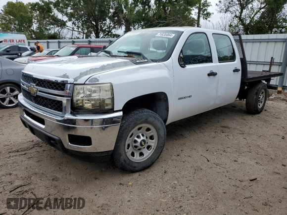 2012 Chevrolet Silverado 3500HD Work Truck with VIN 1GC4KZCG3CF121048, listed as a Copart auction lot 74835864 with 0 mi miles and Salvage Title. Bid and sale history available at carsss.com. Image 1.