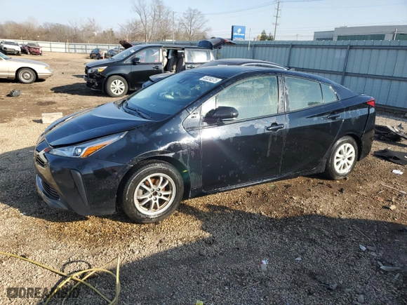 2019 Toyota Prius L Eco with VIN JTDKARFU0K3087758, listed as a Copart auction lot 49034575 with 148,334 mi miles and Salvage Title. Bid and sale history available at carsss.com. Image 1.