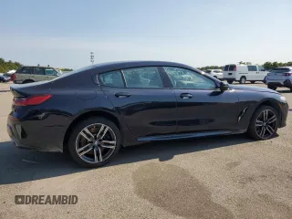 2020 BMW 8 Series 840i with VIN WBAGV4C08LCD84826, listed as a Copart auction lot 53328634 with 36,703 mi miles and Salvage Title. Bid and sale history available at carsss.com. Image 3.