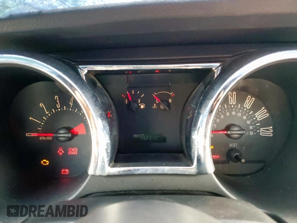 2005 Ford Mustang Deluxe with VIN 1ZVFT80N655136829, listed as a Copart auction lot 50765825 with 142,242 mi miles and Salvage title. Bid and sale history available at DreamBid. Image 9.