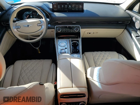 2022 Genesis GV80 z VIN KMUHCESC6NU084580, wystawiony jako Copart lot #42295215 z przebiegiem 45 768 mil mil oraz Szkoda całkowita • Salvage title. Historia ofert i sprzedaży dostępna na DreamBid. Obrazek 8.