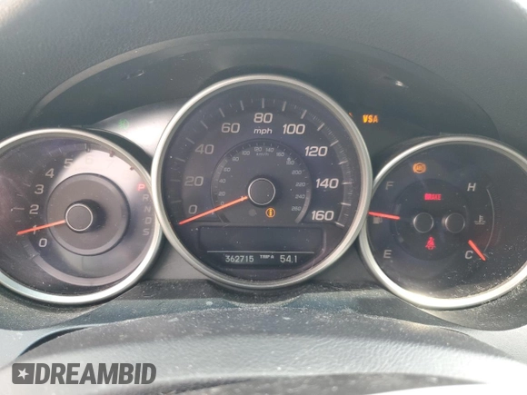 2009 Acura RL Technology with VIN JH4KB26689C001711, listed as a Copart auction lot 54769525 with 362,715 mi miles and Clean title. Bid and sale history available at DreamBid. Image 9.