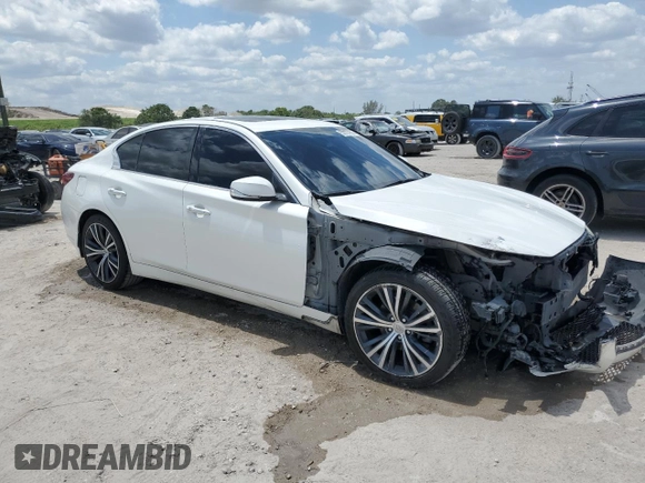 2018 Infiniti Q50 3.0t LUXE with VIN JN1EV7AR1JM444854, listed as a Copart auction lot 52797955 with 101,852 mi miles and Salvage Title. Bid and sale history available at carsss.com. Image 4.
